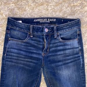 American Eagle super super stretch Jeggings dark denim